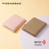 Cartera de Mujer Antirrobo RFID de Amazon 2024 Transfronteriza Nueva Porta Tarjetas con Cremallera Billetera para Monedas Cartera de Gran Capacidad