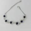 Novo nicho requintado alto senso temperamento simples corrente de strass zircônia pulseira multicolorida acessórios de joalheria em estoque atacado