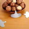 Abre nueces de macadamia engrosado Llavero Herramienta Cascanueces para Avellanas Nueces de Nogal Piñones Gadget de Placa de Hierro