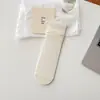 Calcetines Finos de Primavera y Verano para Mujer, Estilo Coreano Ins, Calcetines Medios de Raya Vertical Simple, Calcetines Holgados Versátiles de Color Sólido, Calcetines Largos Sin Costuras