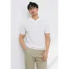Camisa Polo com Gola Lapela Manga Curta Malha de Tricô Alto Padrão Britânico Negócios Botão Slim Fit Seda Gelada Verão Comércio Exterior Transfronteiriço