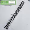 Espiral de encadernação bobina PVC anel único mola de encadernação de folhas soltas anel de borracha 30 furos caderno A4 acessórios plásticos tipo cobra