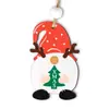 Manualidades de Decoración Navideña Decoración Colgante de Madera Colgante Pequeño Papá Noel Coche Cartel de Madera Colgante