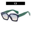 Gafas de sol a prueba de rayos UV foto callejera alto sentido 2024 nuevas gafas de sol combinan con todo cara redonda gafas de sol de moda forma cóncava