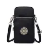 Bolso Transversal Estilo Coreano Transfronterizo para Teléfono Móvil para Mujer Bolso Transversal de Tela para Teléfono Móvil Bandolera Deportiva para Brazo Billetera Vertical de Muñeca para Monedas