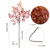 Plantas Artificiales Transfronterizas Decoración de Acción de Gracias Flores Falsas Flores de Seda Hojas de Eucalipto Plantas Decorativas para Exteriores Anti-UV