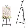 Caballalete de Exhibición Intercambiable Personalizado con Forma de Lazo Dorado Soporte de Bienvenida para Bodas Soporte de Exhibición de Carteles Festivos
