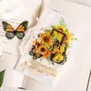 Pacote de Adesivos Dia Lindo Série Borboleta Amor Flor Colagem de Plantas Borboleta Material de Decoração para Diário 50 Folhas