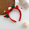 Limpiador Facial Diadema Navideña Accesorios para el Cabello de Astas Diadema de Felpa Otoño e Invierno Pasador Lindo de Alce Muñeco de Nieve Tocado de Año Nuevo para Mujeres