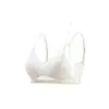 Lencería sexy ultrafina para mujer, minimiza bustos grandes, copa con orejas de conejo de encaje, soporte push-up, sin varillas, sujetador de control lateral del busto