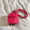 Nova Mochila Pequena Roxa Chapéu Porta-Moedas Cordão Capa de Celular Alça de Pulso Desenho Animado Pingente Porta-Chaves Feminino