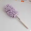 espanador de penas para casa, chenille, extensível, removedor de poeira, varredor de poeira, escova de limpeza, destacável e lavável, não solta fiapos, espanador de cabo longo