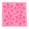Novo 4 peças de ferramentas de decoração de bolo de floco de neve grande de Natal, molde de chocolate, ferramentas de cozimento DIY H3015