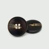 Botões com Padrão de Resina para Jaquetas Femininas Botões para Roupas de Exterior Botões Preto Bege Versátil Roupas de Terno Masculino Botões para Roupas de Exterior