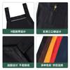 Delantal de lana peinada con logotipo impreso, ropa de trabajo impermeable para cocina, personalizada de fábrica, venta al por mayor, con correa en la cintura