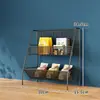 Estante de almacenamiento para snacks, para el hogar, para bebidas, frutas, estante de almacenamiento multicapa, estanterías de supermercado, mostrador de caja, estante de exhibición multifuncional