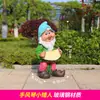 Escultura de Personagem de Desenho Animado Grande de Fibra de Vidro para Exterior Anão da Branca de Neve Artesanato Enfeites Decorativos para Jardim de Infância
