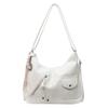 Bolsa Tote Feminina Grande Capacidade 2025 Nova Bolsa de Ombro Casual para Trabalho de Alto Nível Mochila Feminina Simples