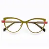 Armazones de Metal Estilo Ojo de Gato Transfronterizos Europeos y Americanos para Mujer, Se Pueden Personalizar con Lentes Graduados, Bloqueo de Luz Azul, Modernos, Artículo Popular de Comercio Exterior, Estilo Coreano Retro