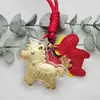 Llavero Nuevo Modelo de Oro Puro 999 Año del Caballo para Riqueza Inmediata, Serie de Regalos de San Valentín, Correa para Teléfono, Regalo de Año Nuevo