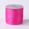 Hilo Elástico Plano de Color del Fabricante 0.8mm Cordón Elástico Pulsera DIY Hilo para Ensartar Cuentas Tejido a Mano Hilo para Bordado