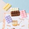 Comida de simulación y juego chocolate diy hecho a mano accesorios para el cabello cuerda para la cabeza zapatos agujereados pegamento crema funda para teléfono espejo accesorios de resina