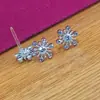 Verão orelha de plástico earpin mini caixa orelha agulha de plástico pequeno brinco feminino com diamante cor retenção brinco atacado