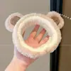 Diadema divertida estilo coreano de dibujos animados para mujer, con diseño de peluche, perfecta para usar al aplicar mascarillas faciales o lavarse la cara, y también adecuada para crear un peinado de coleta alta.