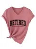 Retirado no es mi problema Amazon eBay sitio independiente moda casual versátil mujer cuello en V