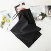 Calça Feminina Wide Leg 2026 Nova Primavera e Outono Reta de Veludo Cotelê Casual Cintura Alta Solta Comprimento Total para Figuras Baixas