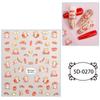 Zhengxiang 2024 nuevas pegatinas de uñas en relieve 5D pegatinas de uñas de dibujos animados de Halloween Navidad personalización de comercio exterior venta al por mayor