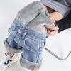 Jeans de Tiro Alto Forrados de Polar para Mujer, Estilo Grueso de Invierno, Pantalones de Pierna Recta Sueltos de Pierna Ancha Adelgazantes de Longitud Completa para Mujer, Diseño de Doble Botón
