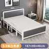 Cama plegable para uso individual o doble, cama para siestas en casa para adultos, cama individual duradera para viviendas de alquiler, cama plegable engrosada y reforzada