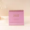 Nuevo Calendario 2027 Simple y Fresco Adorno de Escritorio Creativo Planificador Versión en Inglés Calendario