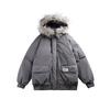 Chaqueta Cálida Resistente al Frío con Capucha y Cuello de Piel Extraíble StudioOne Invierno Ropa de Pan Chaqueta Acolchada de Algodón para Hombre y Mujer ST3048
