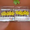 Vela de estrela de cinco pontas com rosto sorridente estilo Ins decoração de bolo de aniversário infantil ornamento vela estrela inserção de sobremesa de panificação