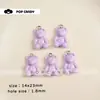 Accesorios para Joyería DIY Oso de Resina Lindo Versátil Colgante Pendientes Colgantes Collar con Llave Materiales Hechos a Mano con Cuentas