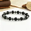 Pulsera geométrica de cruz más vendida de Amazon para hombres y mujeres, moderna y versátil, pulsera elástica de nicho para parejas, venta al por mayor