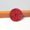 Colgante de Moneda de Dinero del Espíritu de la Montaña de Arena Roja Cinabrio Venta al por Mayor Colgante de Moneda de Dinero del Espíritu de la Montaña de Arena Roja de Alto Contenido