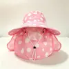 Sombrero de Pescador Rojo de Lunares Dulce y Lindo para Mujer, Protección Solar de Verano, Estilo Retro Francés con Lazo, Ala Ancha, Sombrero de Cubo Adelgazante