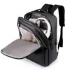 Nueva Mochila USB de Comercio Exterior, Color Sólido, Versátil, Bolsa para Laptop de Gran Capacidad, Bolsa de Negocios Portátil para Viajes de Negocios y Viajes