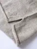 Novo Top Casual de Gola Redonda com Manga Longa e Design Único para o Outono de 2026, Cardigã de Lã Tricotado Feminino com Bordas Enroladas