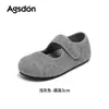 Sapatos Mary Jane Plataforma Augustus Gray para Mulheres 2026 Novo Outono Solado Macio Fechamento com Velcro Bico Redondo Sapatilhas