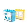 Brinquedo infantil parque de diversões blocos de construção de partículas grandes combinação compatível com peças de carrinho Lego balanço blocos de construção acessórios