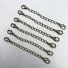 Broche de Langosta de Doble Extremo Más Cadena de Ajuste de Cola Cadena de Ajuste Cadena de Cuerda de Cuero Cadena de Extensión Material para Joyería DIY Cadena Versátil Venta al por Mayor