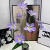 Flores Artificiales Moradas, Flores Falsas Moradas Claras, Paisajismo Estilo Jardín de Monet, Decoración Suave para Escaparates, Flores de Peonía para Bodas