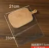 Bolsa para Tostadas, Bolsa para Pan, Bolsa para Galletas, Bolsa para Comidas, Bolsa de Empaque para Alimentos Horneados, Bolsa de Empaque de Plástico Transparente con Boca Plana