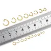Anéis Abertos de Aço Inoxidável Acessórios para Joias DIY Anel Único Dourado Acessórios Artesanais Argolas de Ligação Anéis de Conexão para Colar e Pulseira