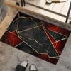 Alfombra de Barro Diatomeas Mármol Simple Transfronteriza Dorado Esmeralda Chapado Absorbente Baño Antideslizante Fácil Cuidado Felpudo Alfombra de Secado Rápido