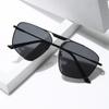 Gafas de Sol Metálicas de Lente Única Irregulares Transfronterizas para Hombre Gafas de Sol para Mujer Protección UV Gafas de Sol